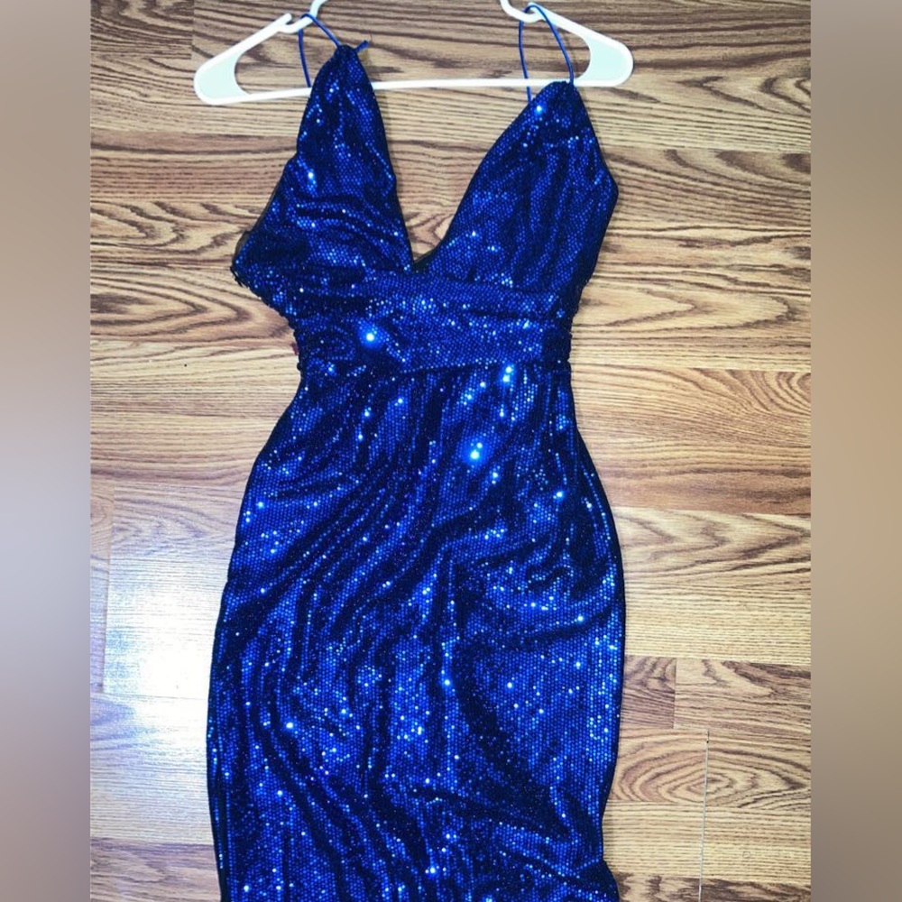 sequin floor length dress